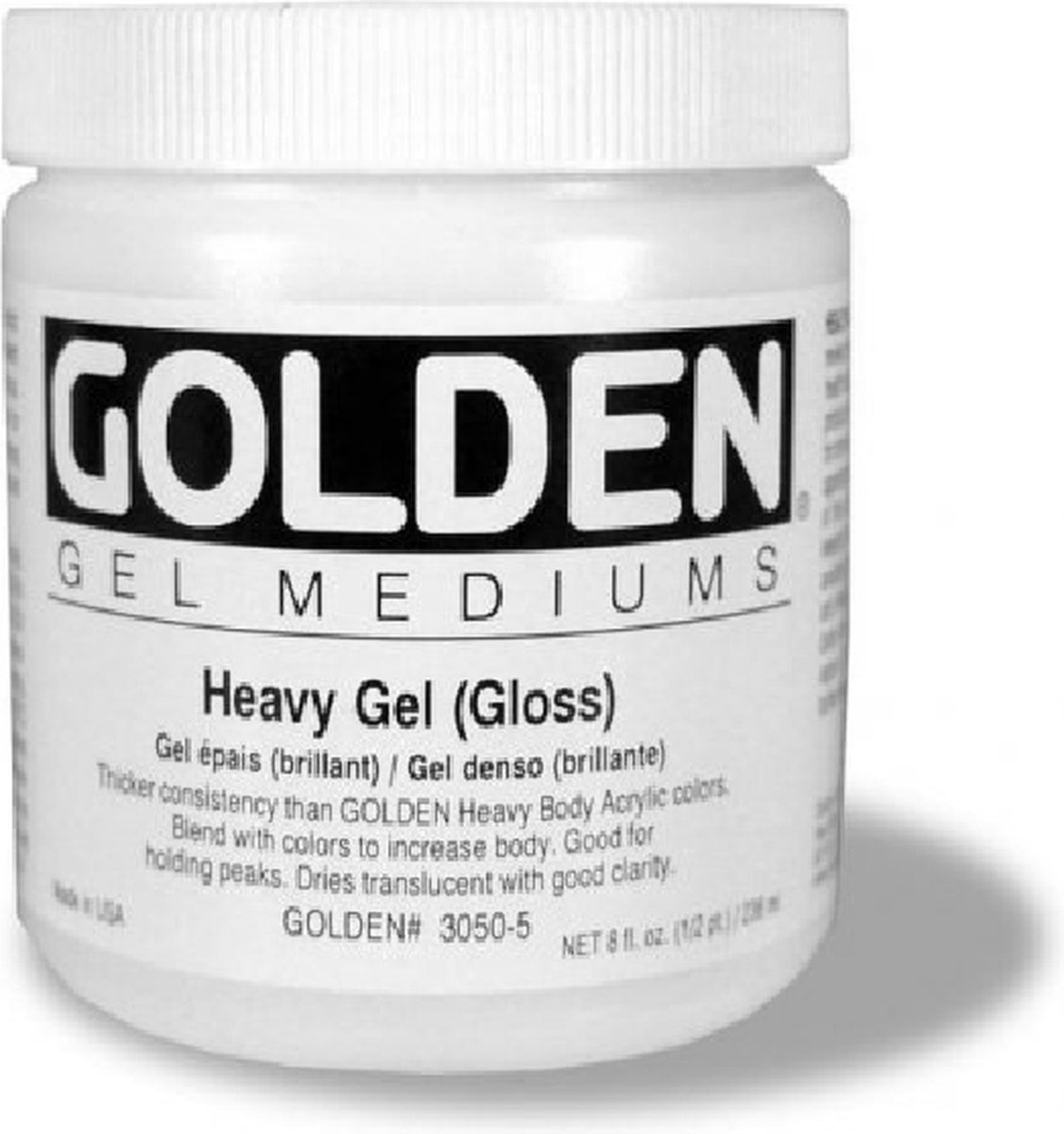  | Gel Mediums | Heavy Gel (Gloss) | Pot á 237ml